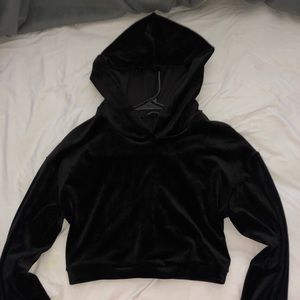 Fashion Nova Black Cropped Hoodie